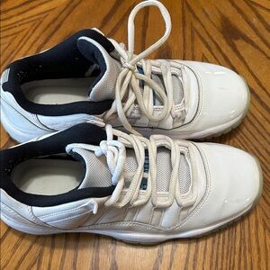 Nike Air Jordan 11 White and Black Sneakers